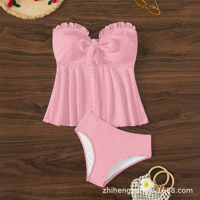Damen Bustier-Badeanzug mit elegantem Rüschendesign Echo Archiv
