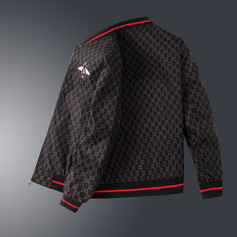 Herren Modische Übergangsjacke mit grafischem Muster Echo Archiv