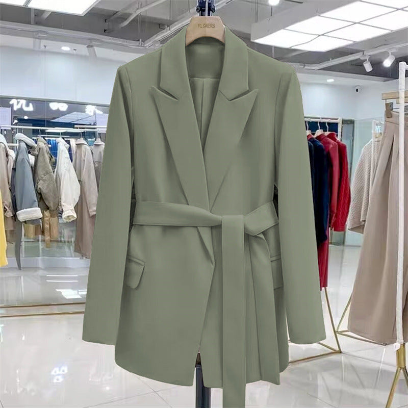 Damen Elegante Wickelblazer mit Gürtel Echo Archiv