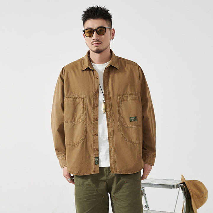 Herren Utility-Hemd mit praktischen Taschen Echoarchiv