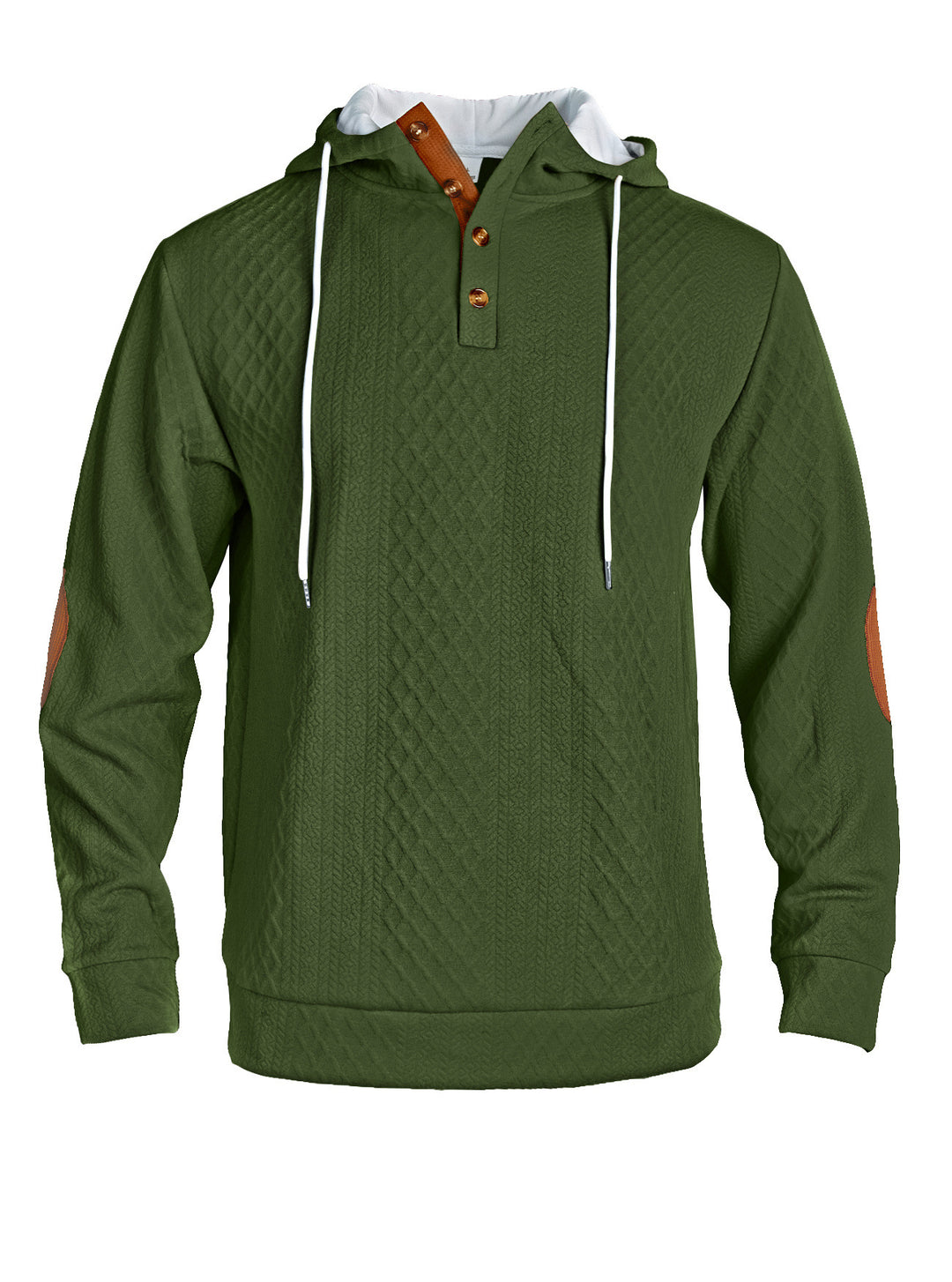 Herren lässiger Kapuzenpullover mit innovativer Strickstruktur und modischen Akzenten Echoarchiv