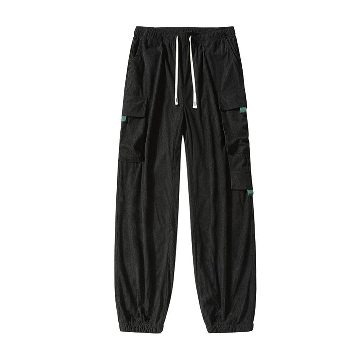 Herren Utility-Cargohose im Joggerstil aus strukturierter Baumwollmischung mit elastischem Bund & Mehrfachtaschen Echo Archiv