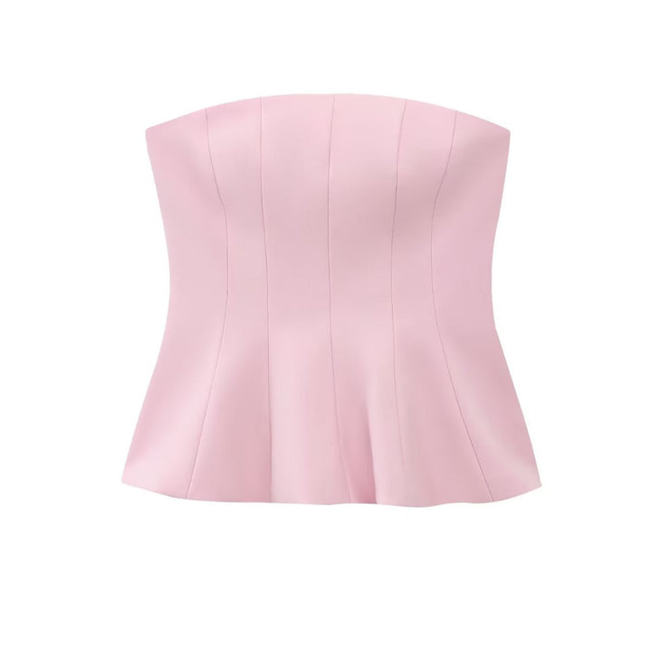 Damen Bustier-Oberteil mit figurformendem Schnitt und elegantem Plissee Echo Archiv