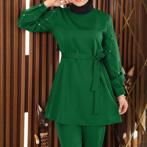 Damen Elegantes Tunika-Set mit Hose Echo Archiv