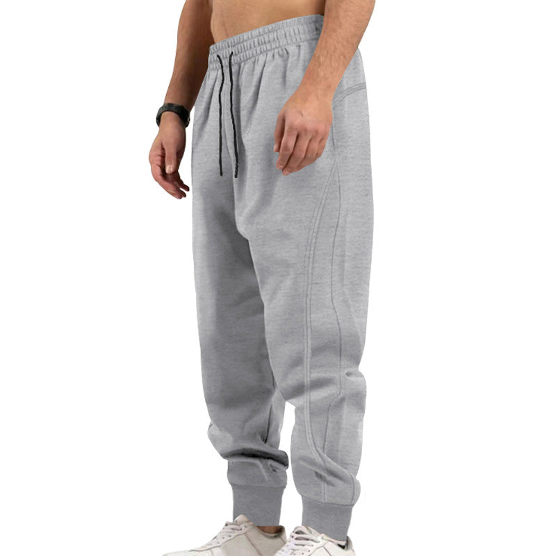 Herren Sportliche Freizeithose mit elastischem Bund und seitlichen Reißverschlusstaschen Echoarchiv
