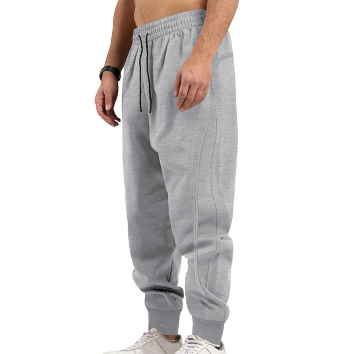 Herren Sportliche Freizeithose mit elastischem Bund und seitlichen Reißverschlusstaschen Echoarchiv