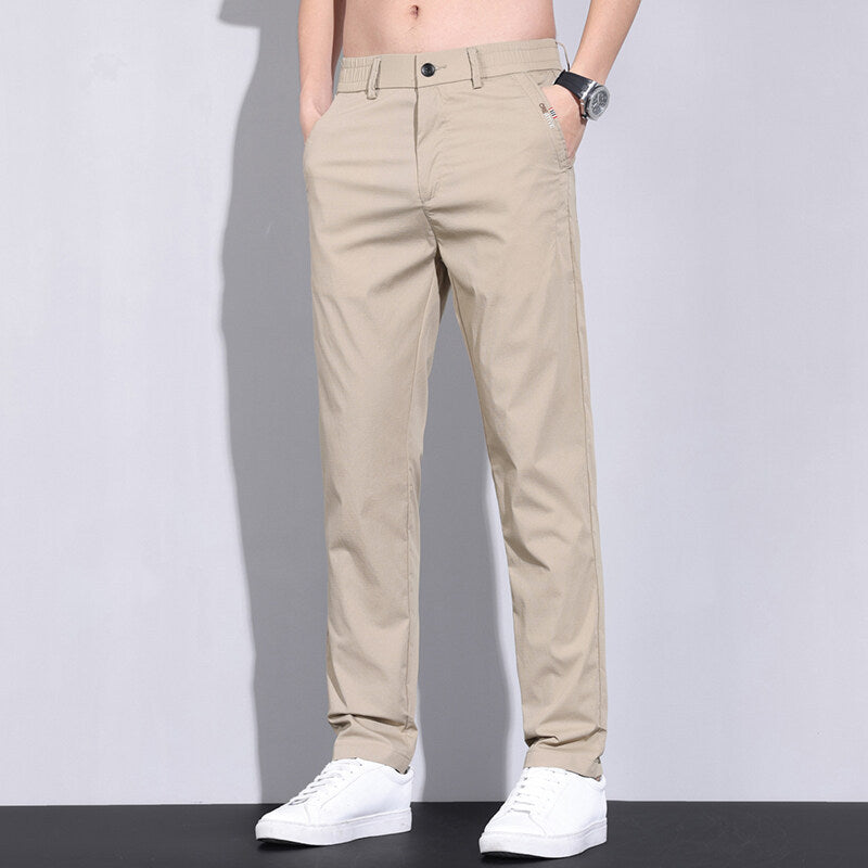Herren modische Chino-Hose mit elastischem Bund und praktischen Seitentaschen Echoarchiv