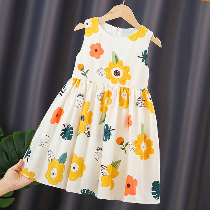 Mädchen Sommerkleid mit buntem Punkten-Design Echo Archiv