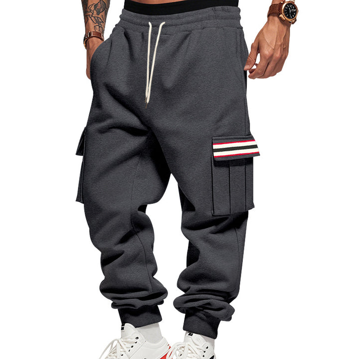 Herren Cargo-Jogginghose mit Mehrfachtaschen und Kordelzug Echoarchiv