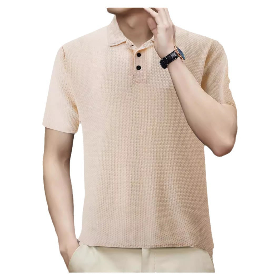 Herren Struktur Polo Shirt Echoarchiv
