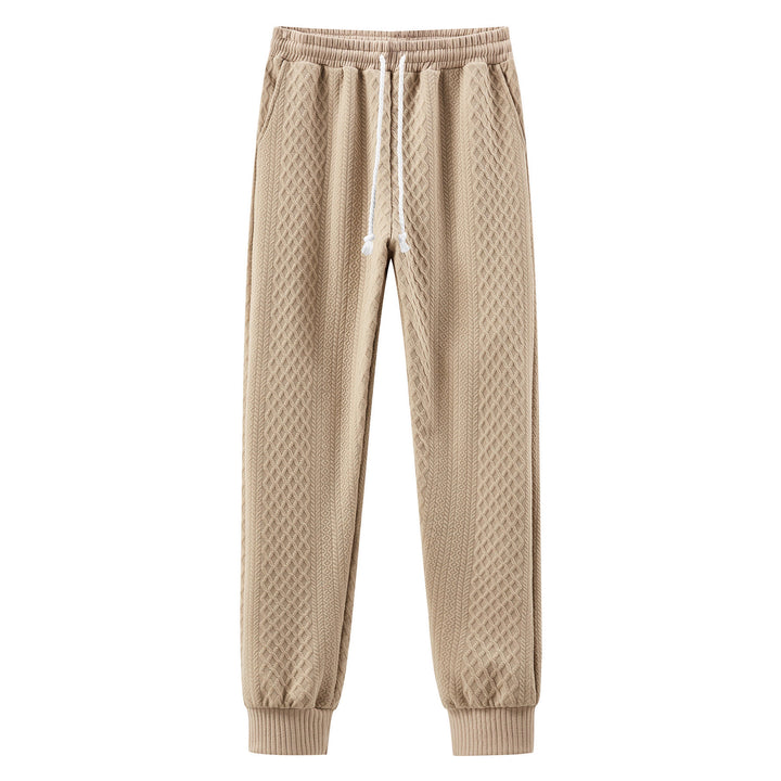 Herren Komfortable Strick-Jogginghose mit modernem Design und elastischem Bund Echoarchiv