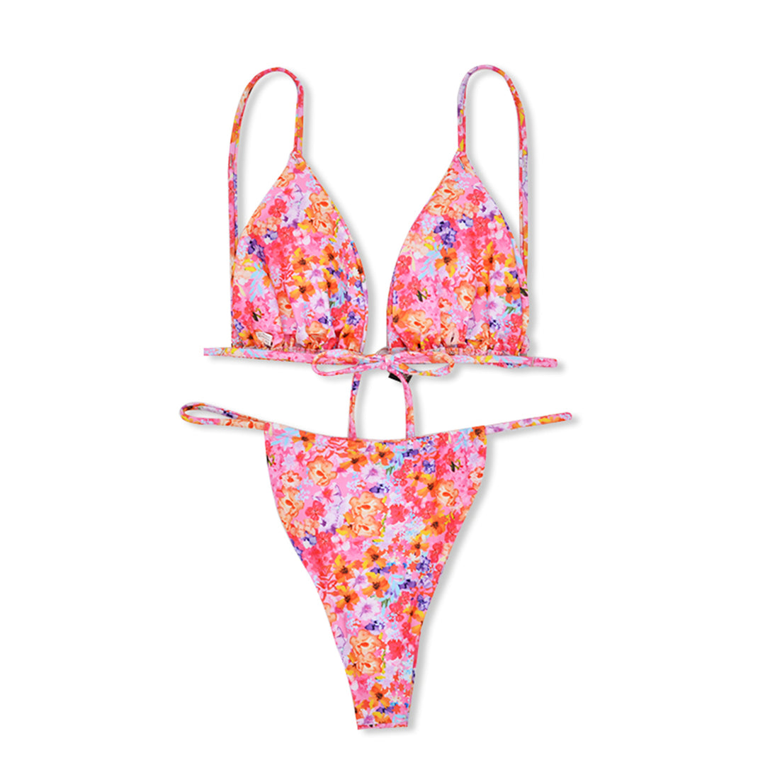 Damen Blumenmuster Triangel-Bikini Echo Archiv