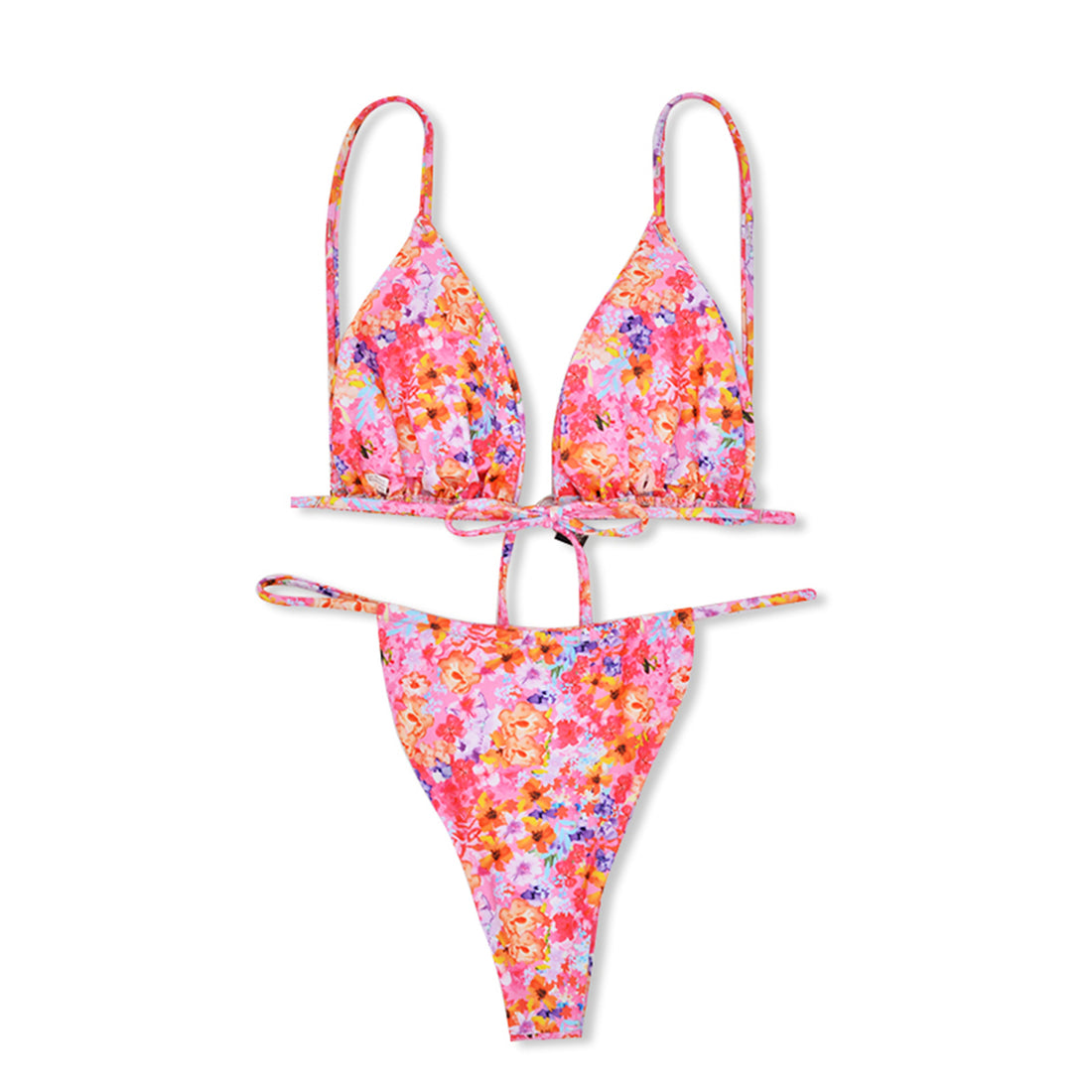 Damen Blumenmuster Triangel-Bikini – Maréssa
