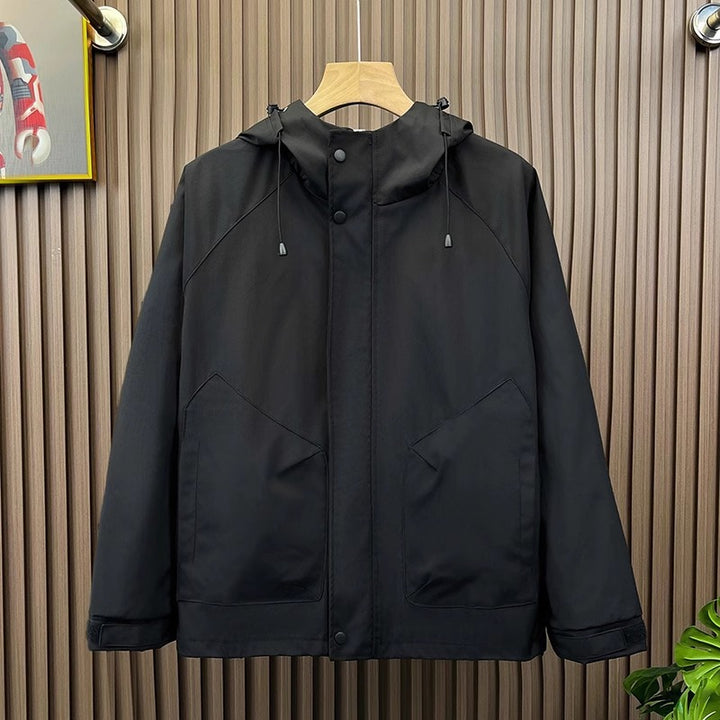 Herren Modische Kapuzenjacke mit vielseitigen Taschen Echoarchiv