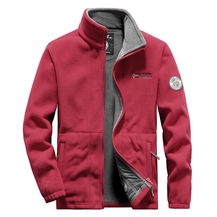 Herren nan hochwertige Microfleece-Outdoorjacke mit Stehkragen, durchgehendem Reißverschluss und isolierendem Fleece-Innenfutter Echo Archiv