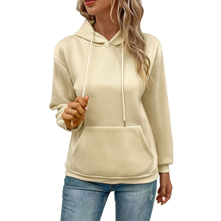 Damen Kapuzenpullover mit Kängurutasche und entspannter Oversize-Passform Echoarchiv