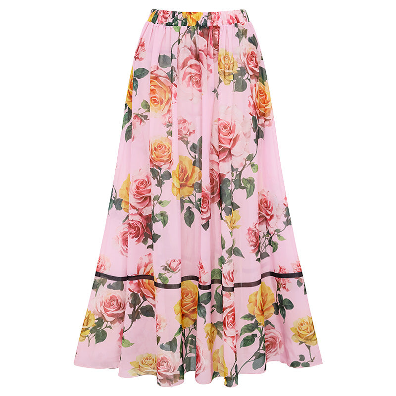 Damen Einseitiger Badeanzug mit floralem Drapierungsdesign Echo Archiv