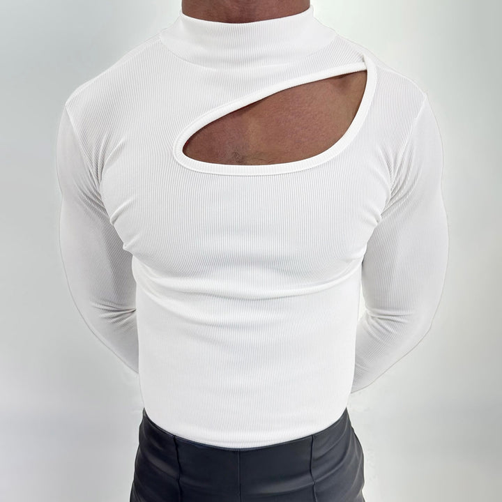 Herren Langarm Funktions-T-Shirt mit innovativem Ausschnitt und atmungsaktiven Eigenschaften Echoarchiv
