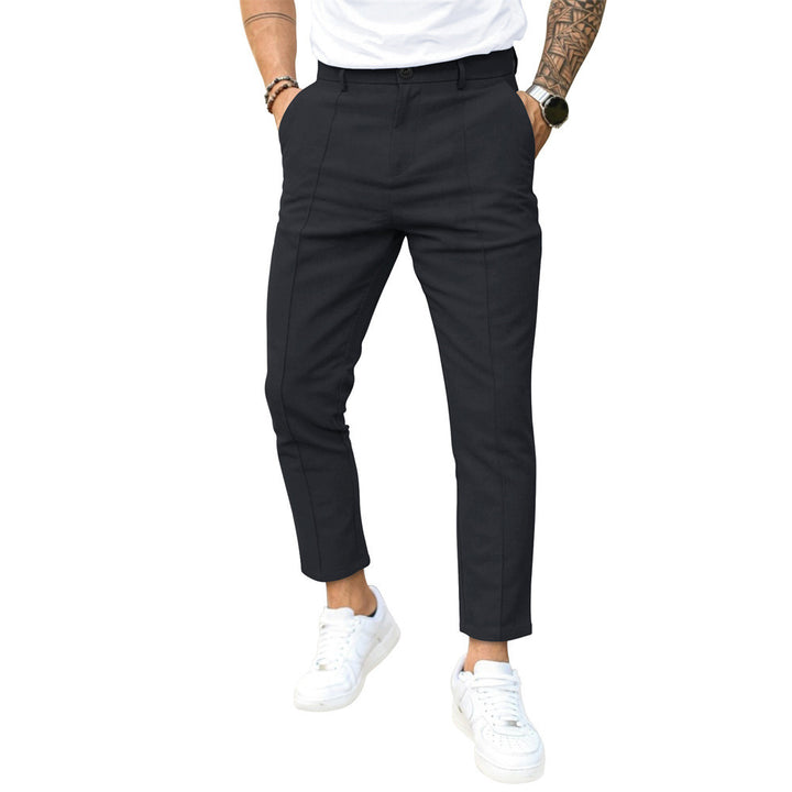Herren elegante Chino-Hose mit schmalem Schnitt Echoarchiv