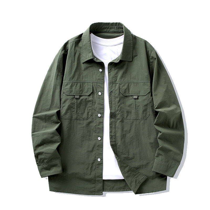 Herren Trendige und lässige Utility-Hemdjacke Echo Archiv
