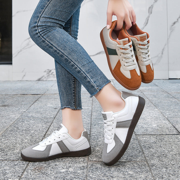 Unisex nan urbaner Tennis-Sneaker mit Veloursleder-Overlays gepolstertem Fersenkragen und vulkanisierter Gummisohle Echo Archiv