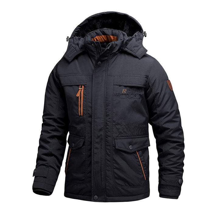 Herren Thermo-Outdoorparka mit abnehmbarer Kapuze und multifunktionalen Taschen Echo Archiv