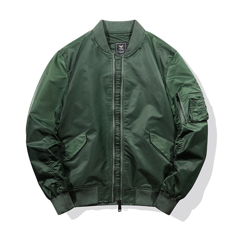 Herren Piloten‑Bomberjacke im Nylon‑Finish mit Ärmel‑Organizer und gerippten Bündchen Echo Archiv