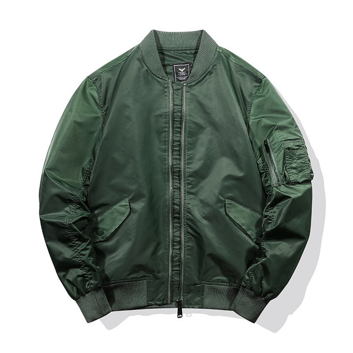 Herren Piloten‑Bomberjacke im Nylon‑Finish mit Ärmel‑Organizer und gerippten Bündchen Echo Archiv