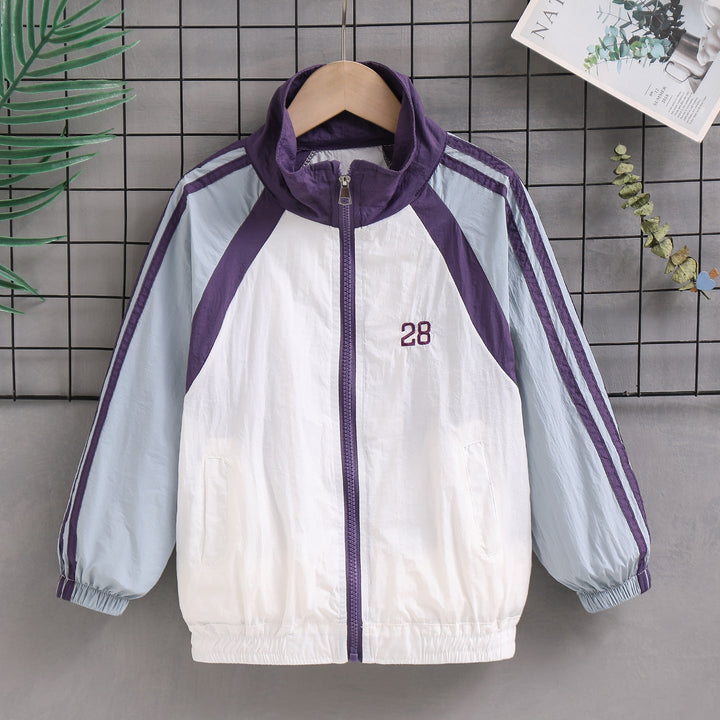 Damen nan sportlicher Retro Windbreaker mit Stehkragen und Raglanärmeln Echo Archiv
