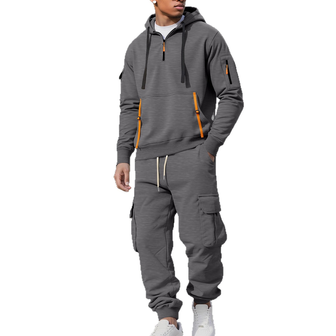 Herren Funktionales Sportset mit Kapuze und praktischen Taschen Echoarchiv