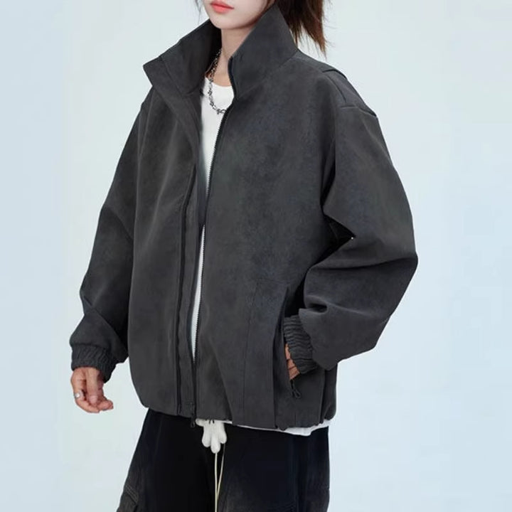 Damen Oversized Kunstlederjacke Echoarchiv