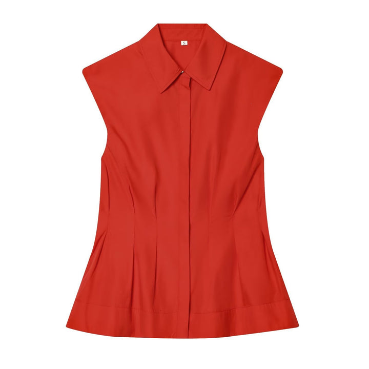 Damen ärmellose Bluse mit modernem Schnitt Echo Archiv