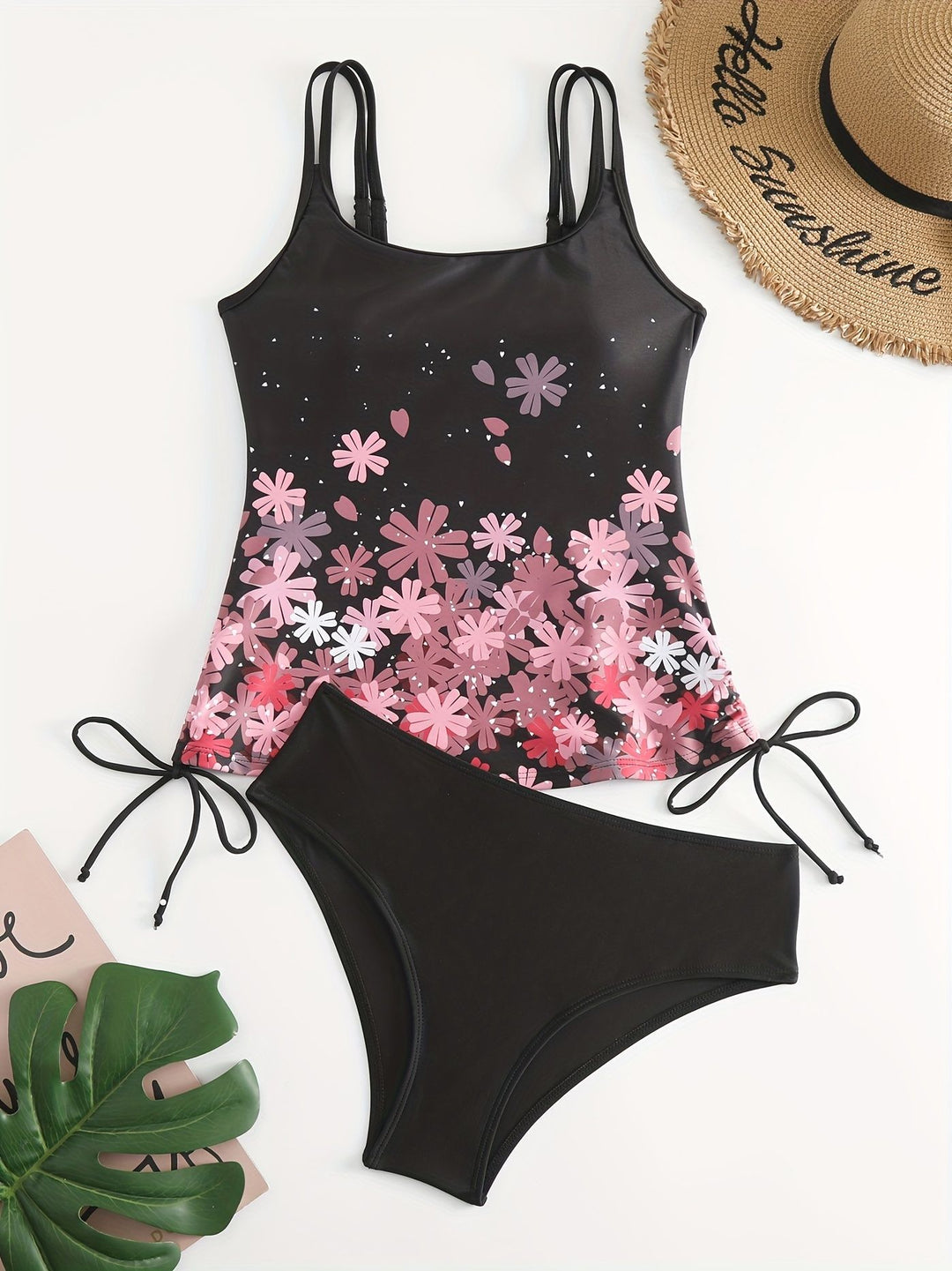 Damen Sport Tankini mit verstellbaren Trägern Echo Archiv