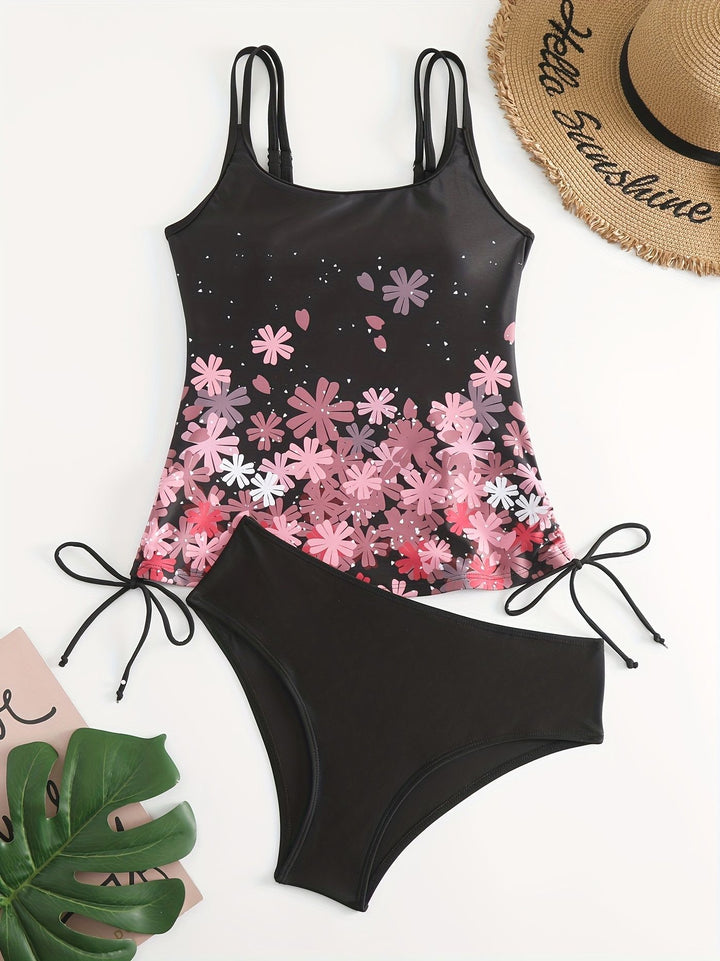 Damen Sport Tankini mit verstellbaren Trägern Echo Archiv