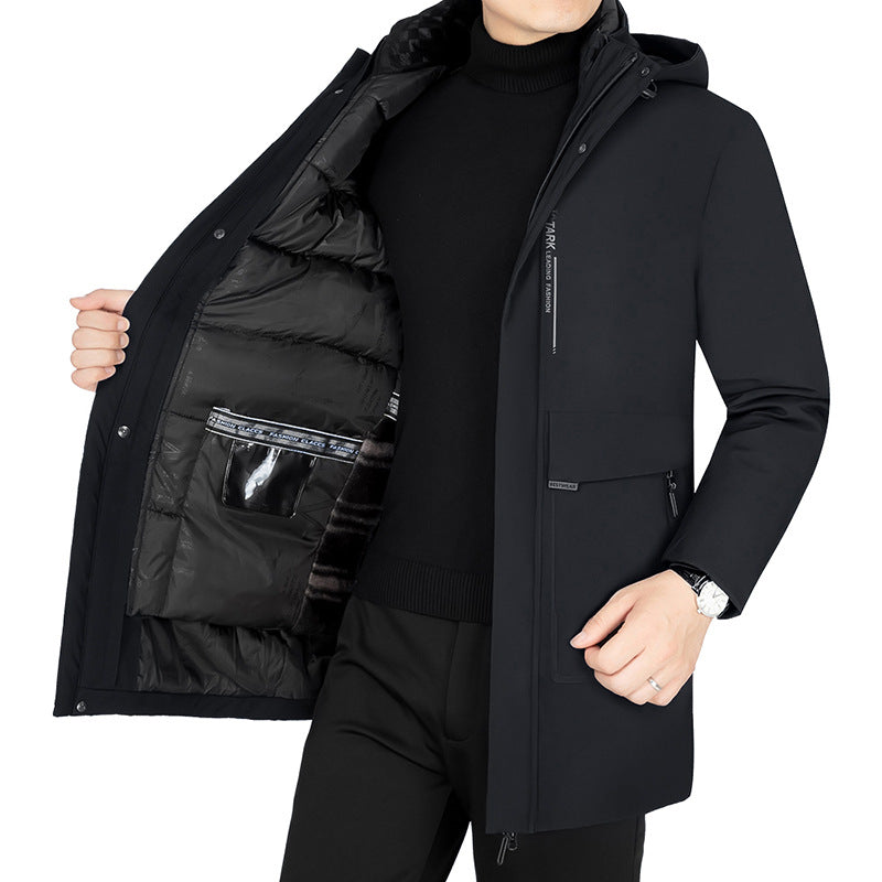 Mann Winterjacke Wasserdicht mit Kapuze Echoarchiv