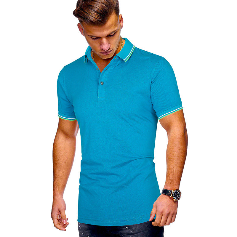 Herren Poloshirt mit Echoarchivrnen Akzenten Echoarchiv