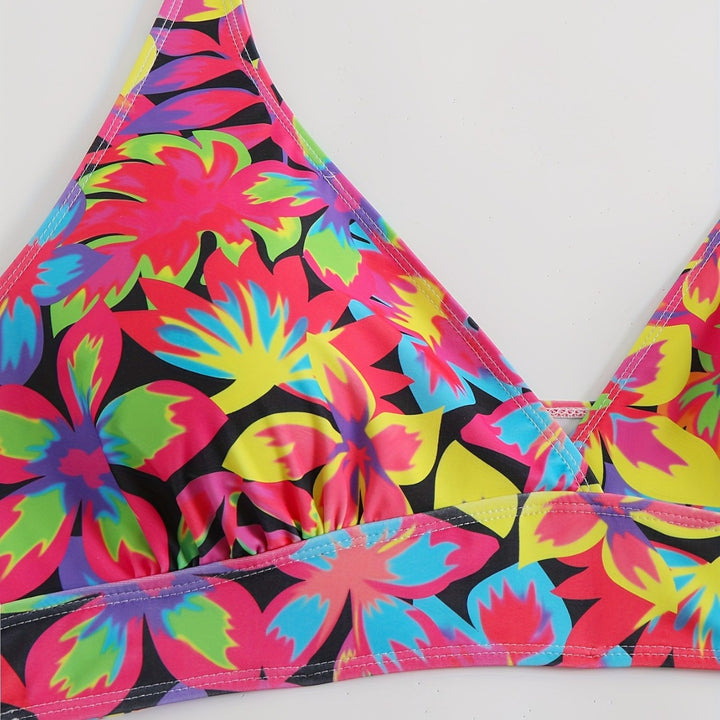 Damen Bikiniset mit auffälligem floralem Design und komfortablem Schnitt Echo Archiv