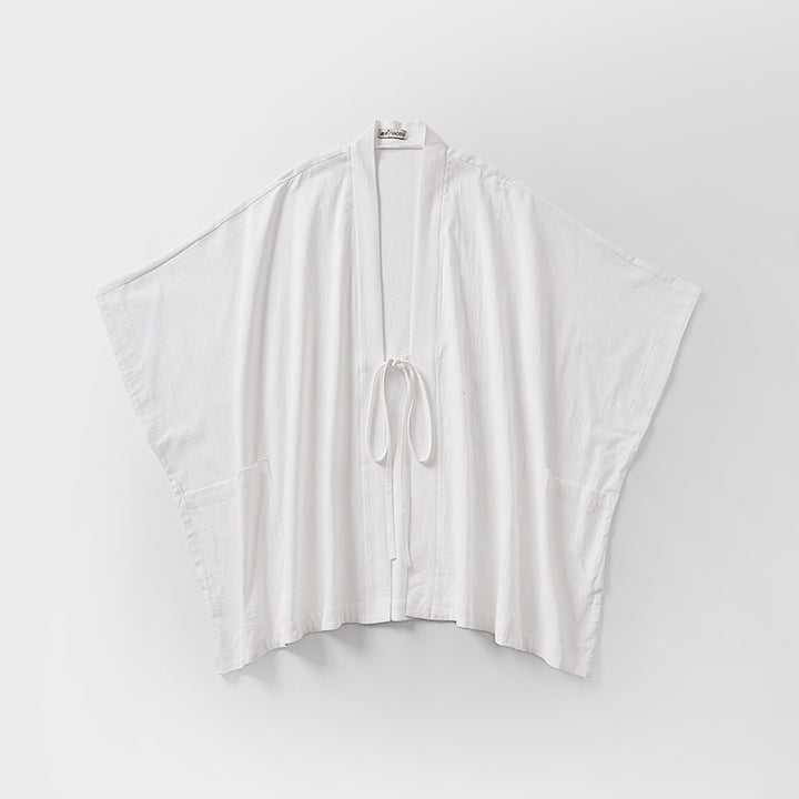 Damen Oversize Kimono-Cardigan mit Bindegürtel und Eingrifftaschen Echoarchiv