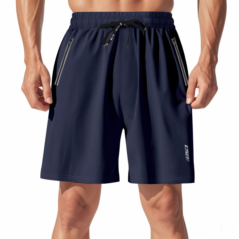 Herren Sport Shorts mit elastischem Bund und praktischen Zipper-Taschen Echoarchiv
