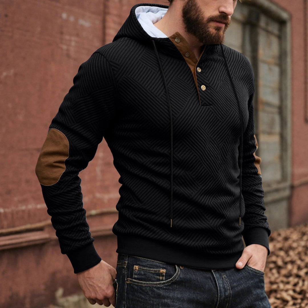 Herren Sportliches Hoodie mit strukturiertem Design Echoarchiv