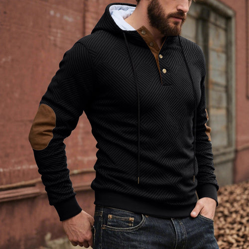 Herren Sportliches Hoodie mit strukturiertem Design Echoarchiv