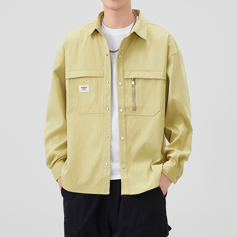 Herren Modische Utility-Jacke mit praktischen Taschen Echoarchiv