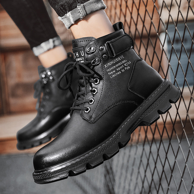 Herren robuste Schnürstiefel mit dämpfender Sohle Echoarchiv