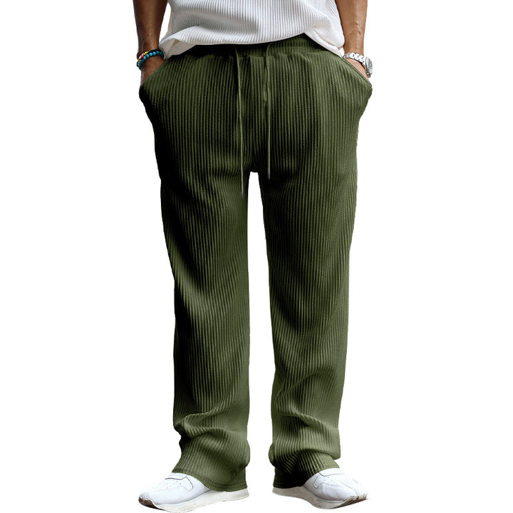 Herren modische Freizeithose mit eleganter Rippstruktur Echoarchiv