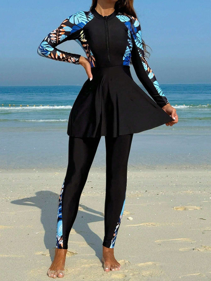 Damen Longsleeve Rashguard mit Rock Echo Archiv