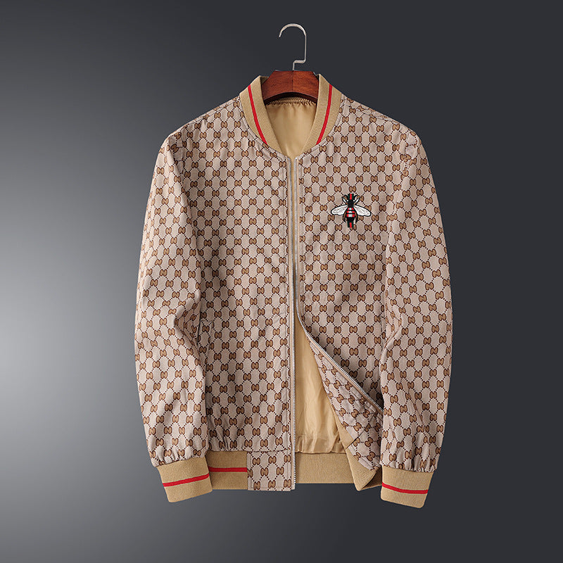 Herren Modische Übergangsjacke mit grafischem Muster Echo Archiv