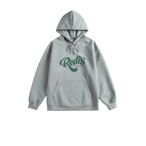 Unisex Oversize-Kapuzenpullover mit Kängurutasche, Logoprint und breitem Rippbund Echo Archiv