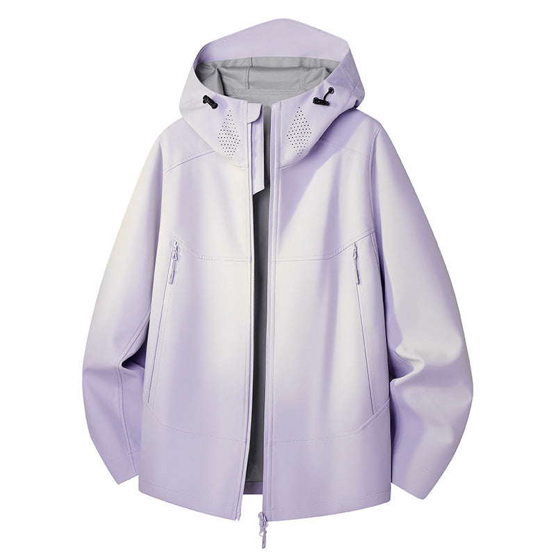 Damen Wasserdichte Softshell-Outdoorjacke mit minimalistischer Silhouette und Belüftungsperforation am Kragen Echo Archiv