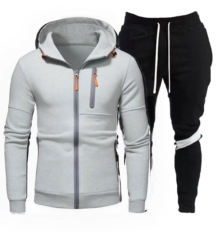 Herren sportliche Kapuzenjacke mit praktischem Reißverschluss und Jogginghose Echoarchiv