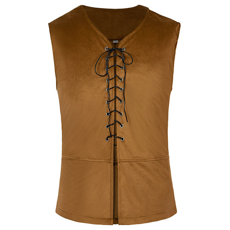 Damen historische Spitzenbluse mit markanten Schnürdetails – Élovi